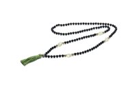 Halskette Antracite Mala Tibetani 108 Grani in Halbedelsteine Agata MT44 BATUR - MT44 BATUR